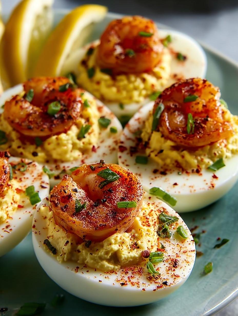 Cajun Shrimp Deviled Eggs That Will Wow Your Guests
