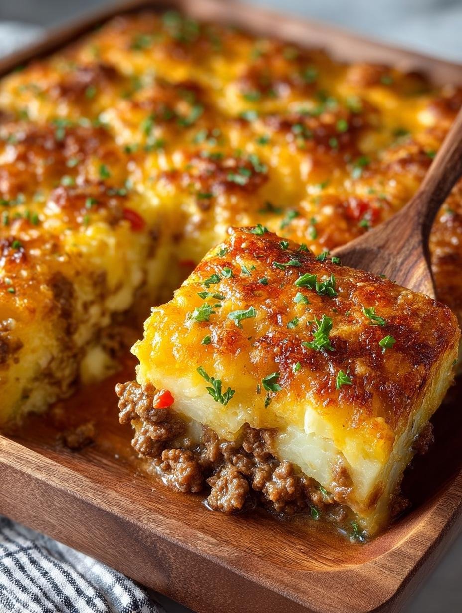 Cheesy Ground Beef Potato