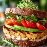 Chickpea Omelette Sandwich