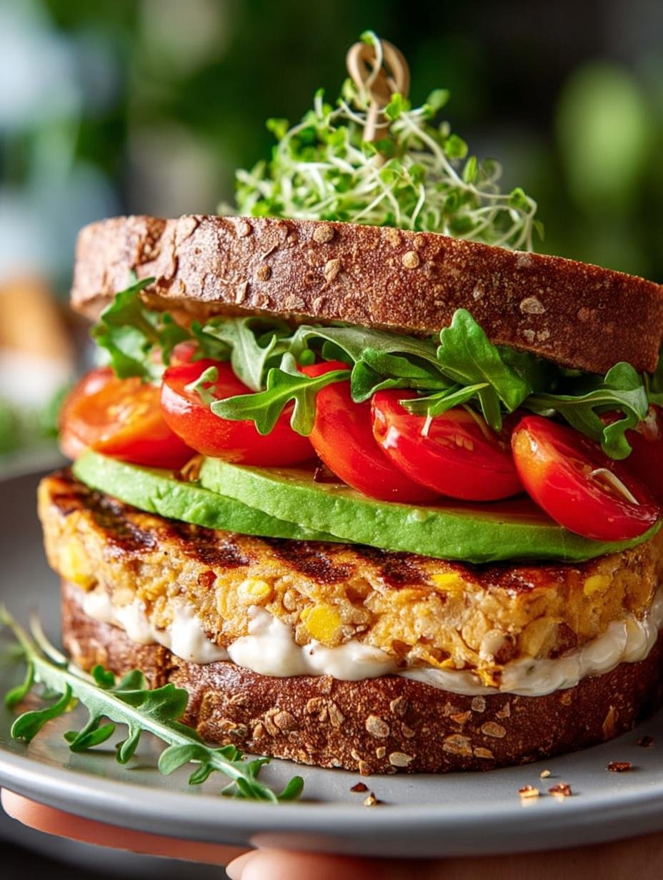 Chickpea Omelette Sandwich