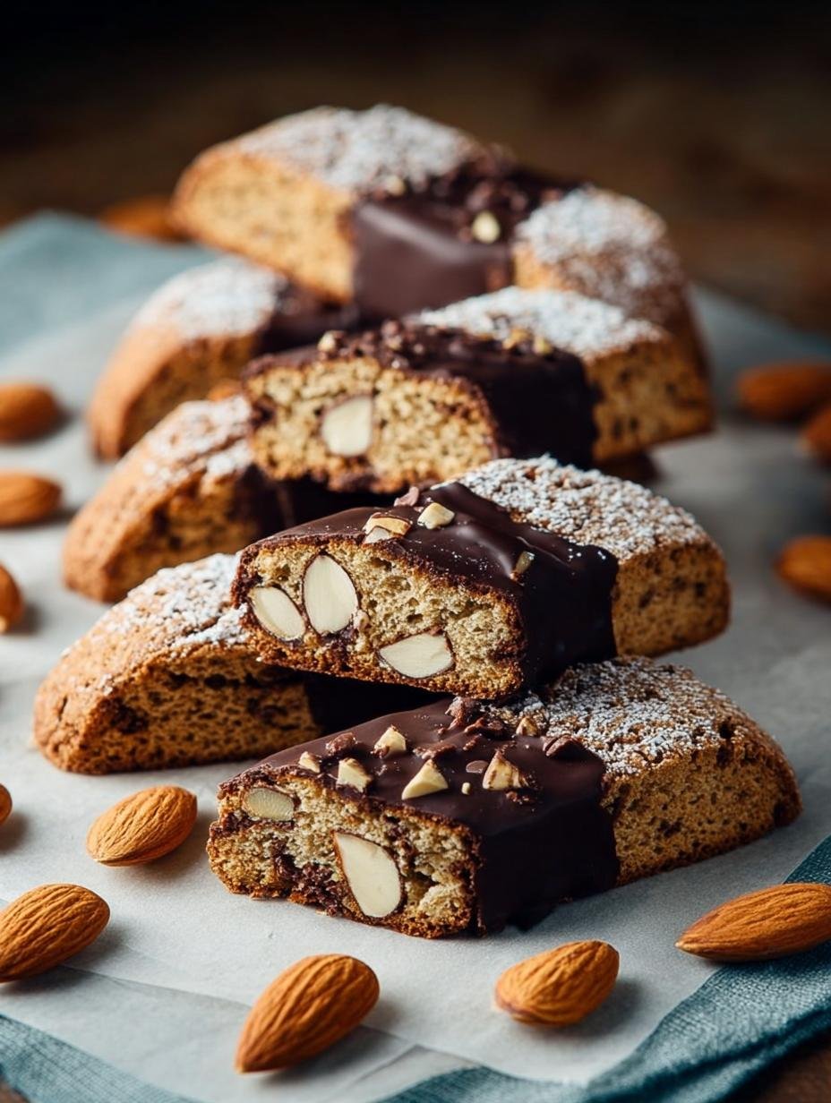 Chocolate Almond Biscotti: 16 Irresistible Homemade Treats - Chocolate Almond Biscotti - additional detail