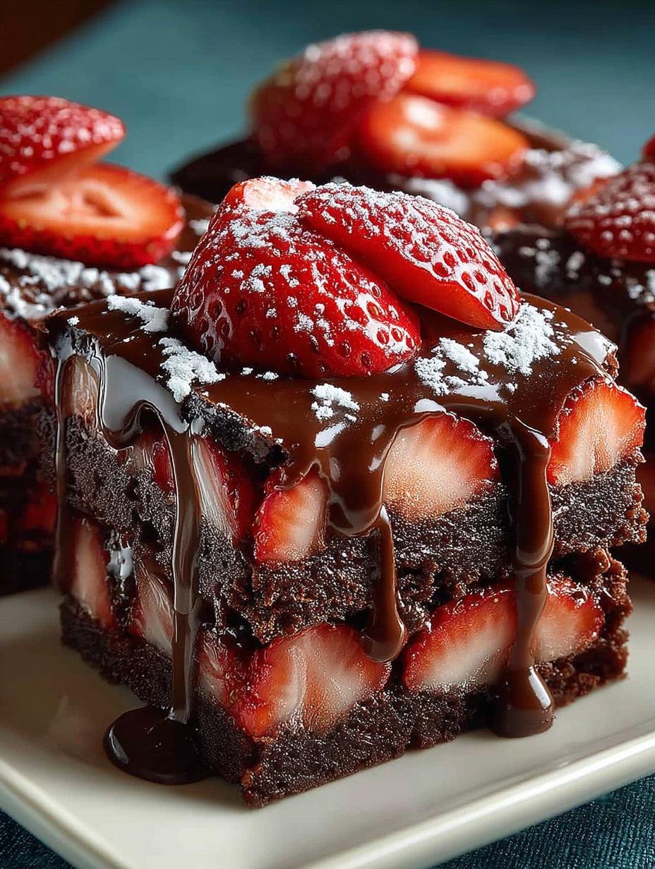 Chocolate Covered Strawberry Brownies: 10 Reasons to Indulge - Chocolate Covered Strawberry Brownies - main visual representation