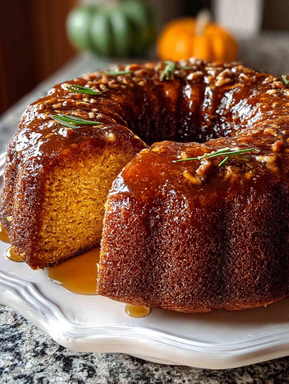 Christmas Pumpkin Rum Cake