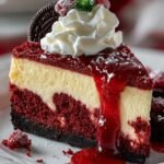 Christmas Red Velvet Cheesecake