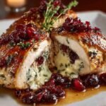 Cranberry Brie Stuffed Chicken