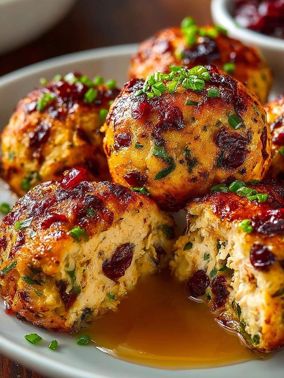 Cranberry Turkey Stuffing Balls: 7 Delicious Bites for Holidays - Cranberry Turkey Stuffing Balls - main visual representation