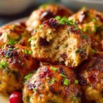 Cranberry Turkey Stuffing Balls