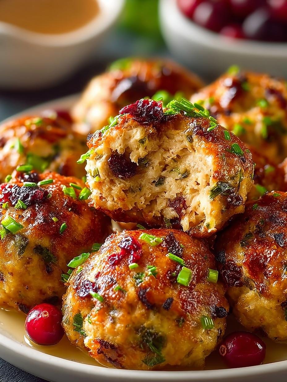 Cranberry Turkey Stuffing Balls: 7 Delicious Bites for Holidays