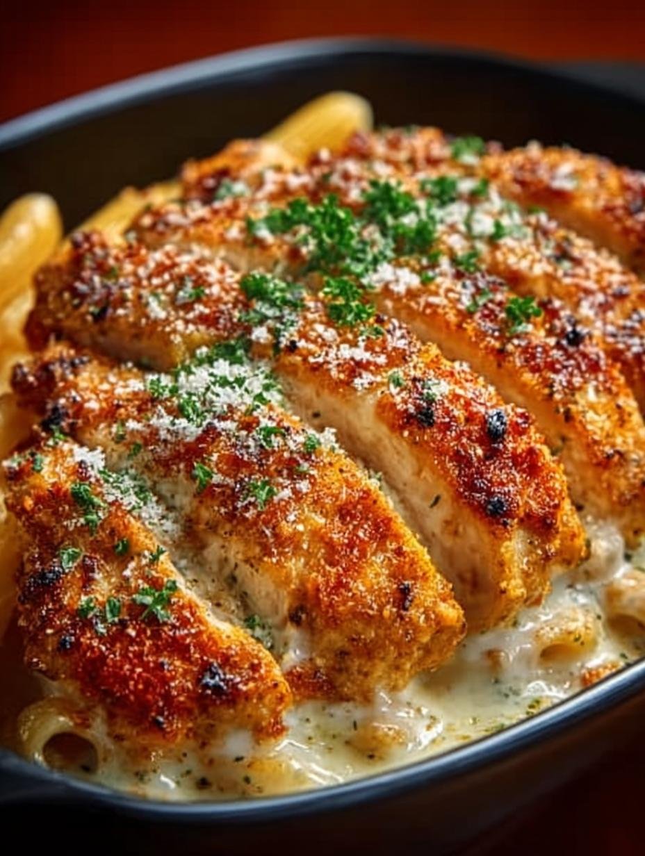 Delicious Creamy Garlic Parmesan Chicken Pasta Recipe - Creamy Garlic Parmesan Chicken - additional detail