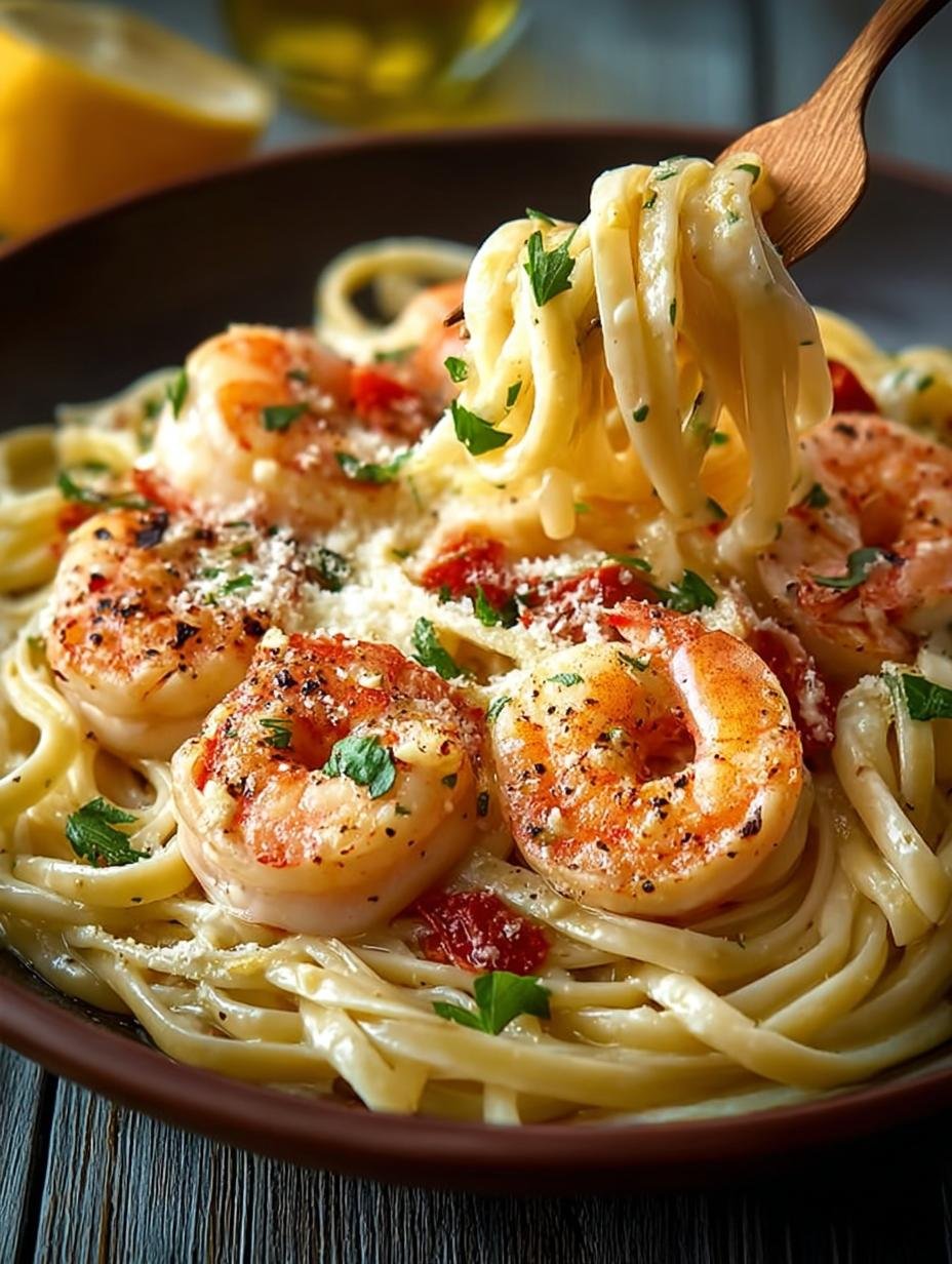 Creamy Garlic Shrimp Linguine: 5 Reasons to Love It - Creamy Garlic Shrimp Linguine - additional detail