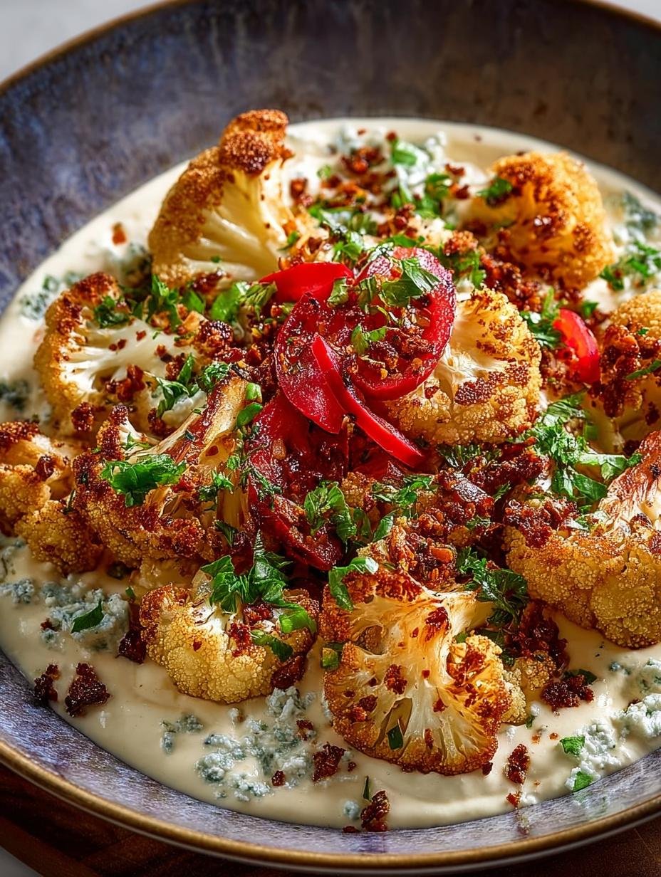 Crispy Spiced Cauliflower with Creamy Yogurt Sauce - Crispy Spiced Cauliflower with - main visual representation
