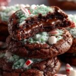 Decadent Peppermint Brownie Cookies