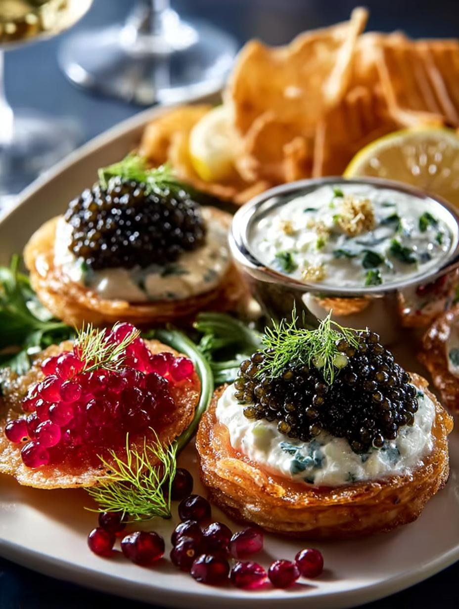Elegant Caviar Appetizer For