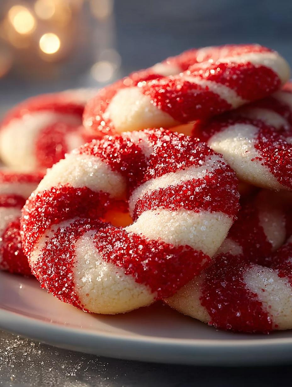 Festive Candy Cane Cookies