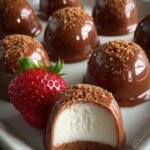Frozen Strawberry Cheesecake Bites