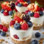 Frozen Yogurt Granola Cups