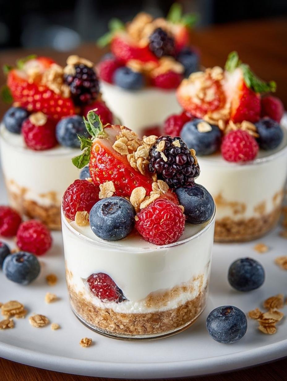 Frozen Yogurt Granola Cups