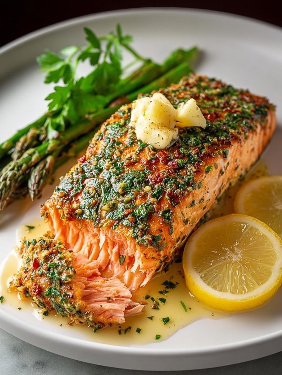 Garlic Herb Butter Salmon