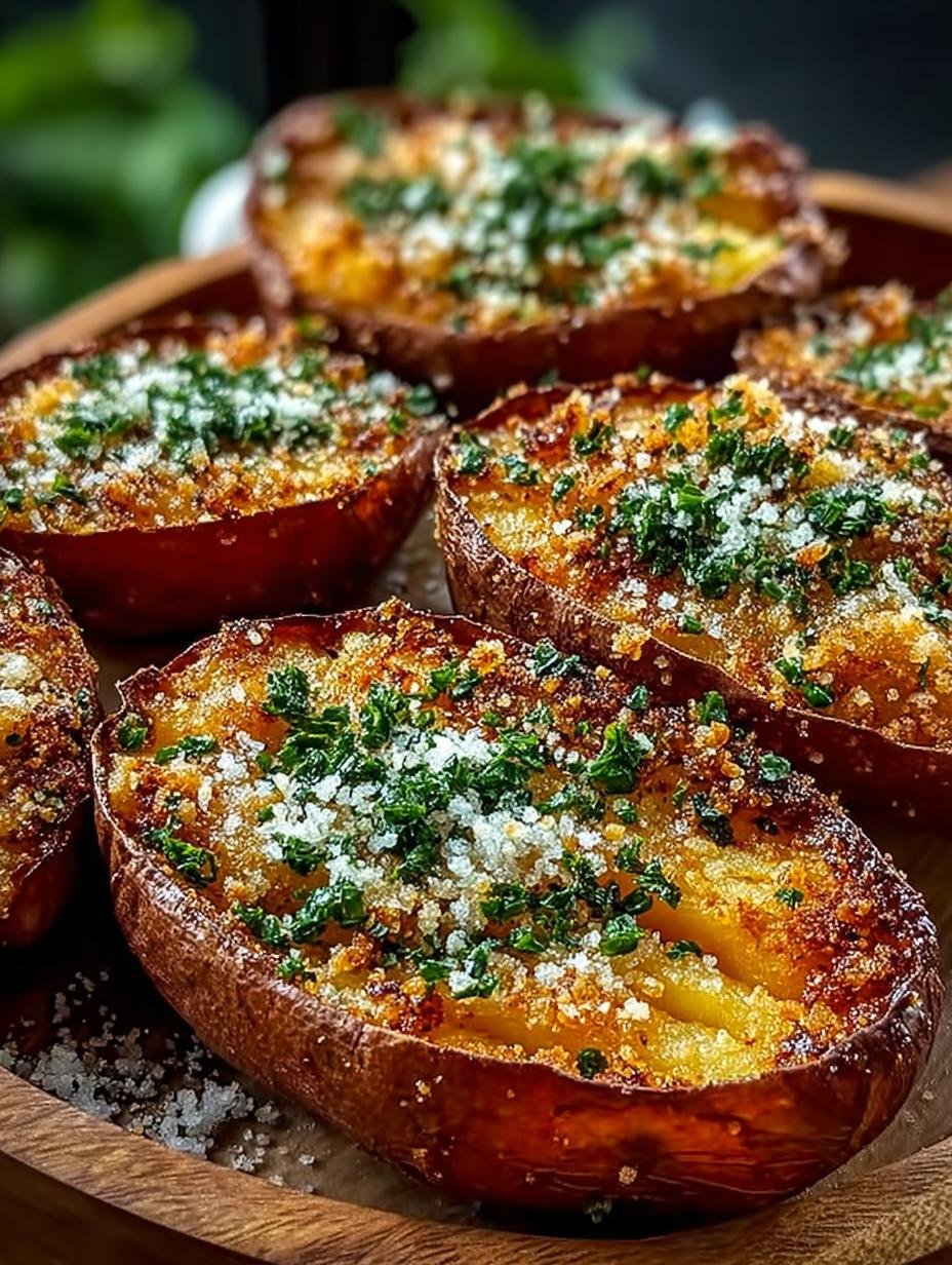 Garlic Parmesan Sweet Potato Wedges: Crispy & Delicious - Garlic Parmesan Sweet Potato - main visual representation