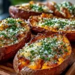 Garlic Parmesan Sweet Potato