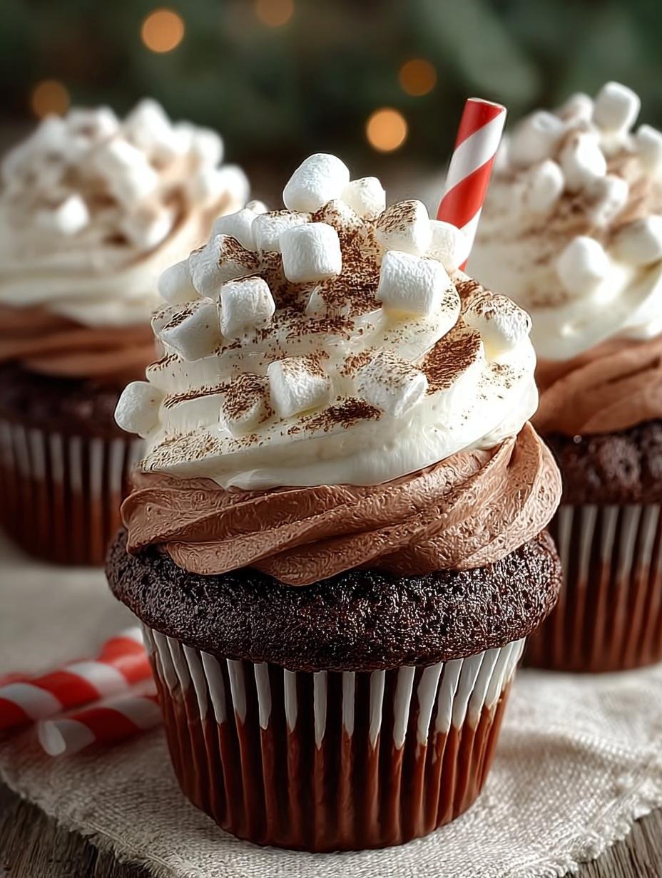 Glorious Hot Cocoa Cupcakes