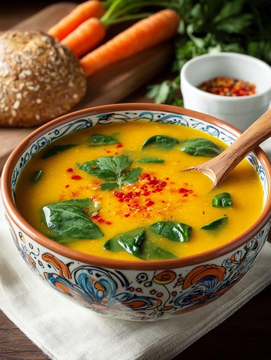 Glowing Spiced Lentil Soup