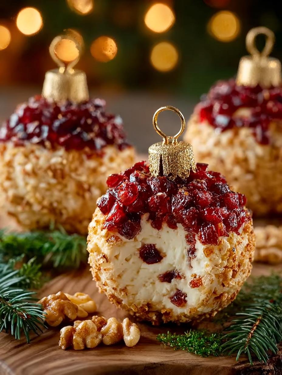 Irresistible Holiday Ornament Cheese Balls Recipe - Holiday Ornament Cheese Balls - additional detail