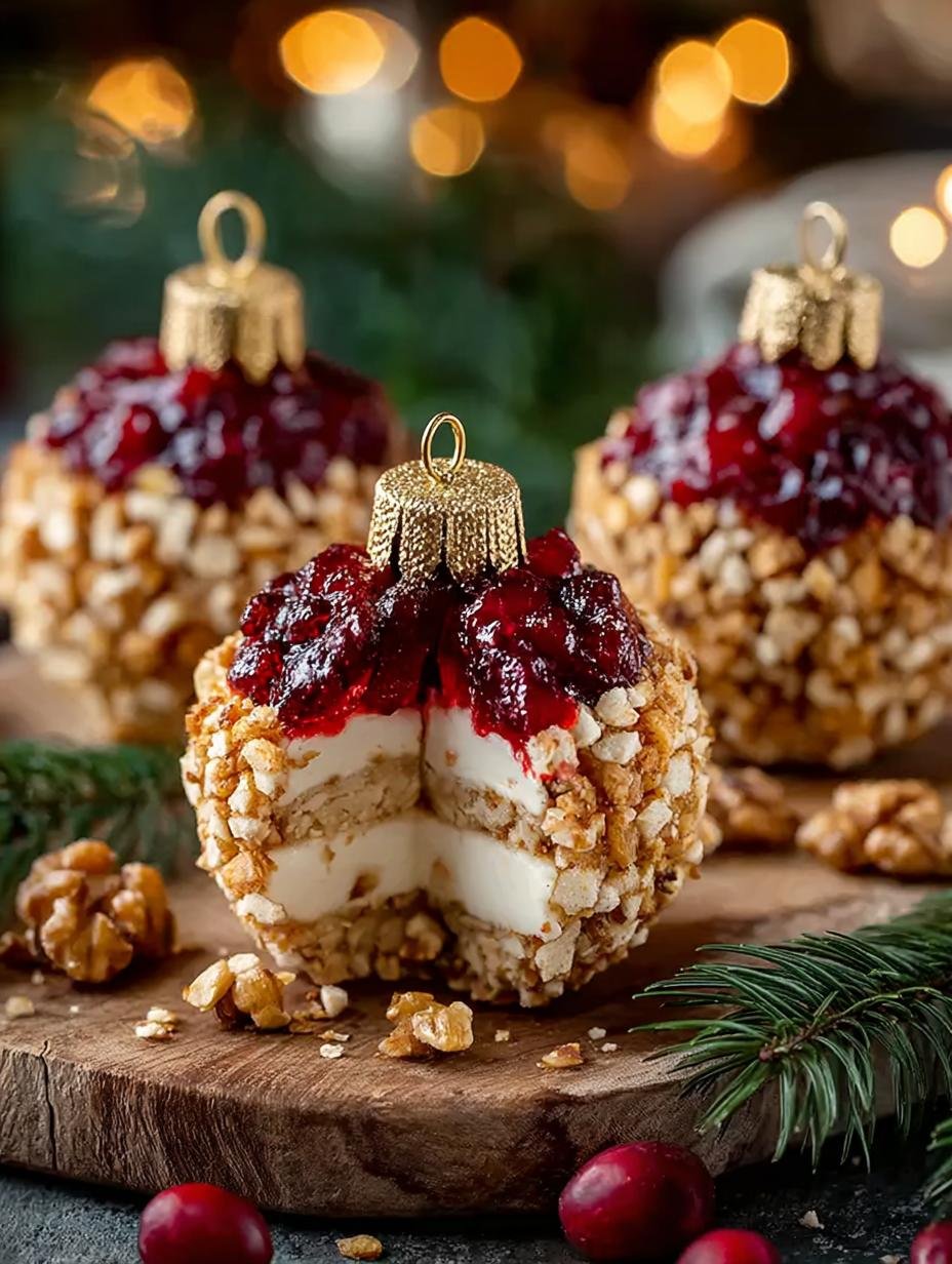 Holiday Ornament Cheese Balls