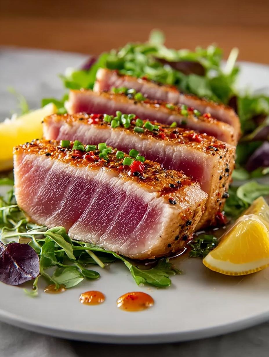 Lemon Pepper Grilled Tuna