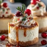 Mini Christmas Cheesecakes