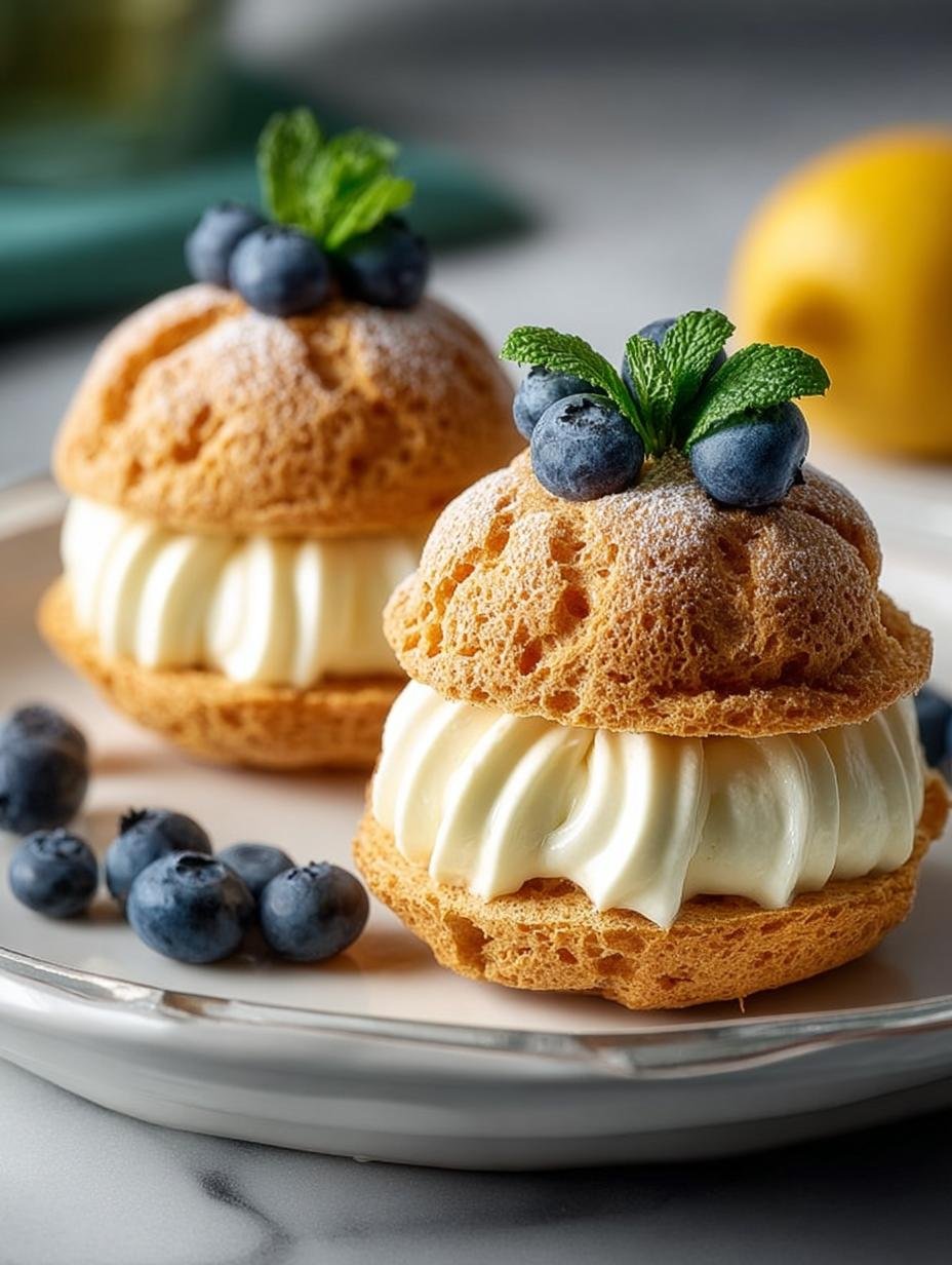 Mini Lemon Cream Puffs: 12 Irresistible Bites of Joy - Mini Lemon Cream Puffs - main visual representation