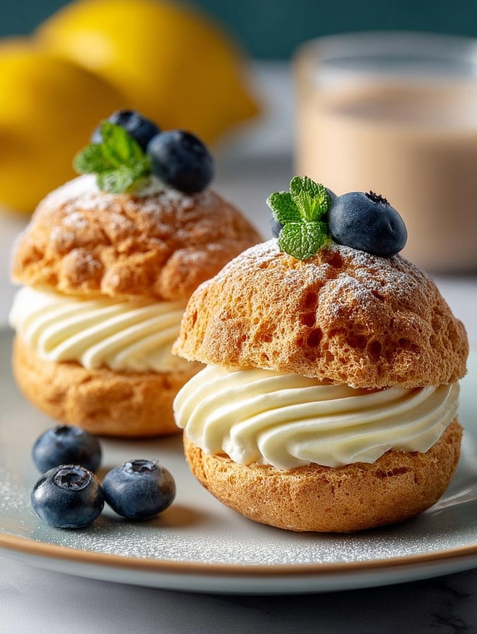 Mini Lemon Cream Puffs: 12 Irresistible Bites of Joy - Mini Lemon Cream Puffs - additional detail
