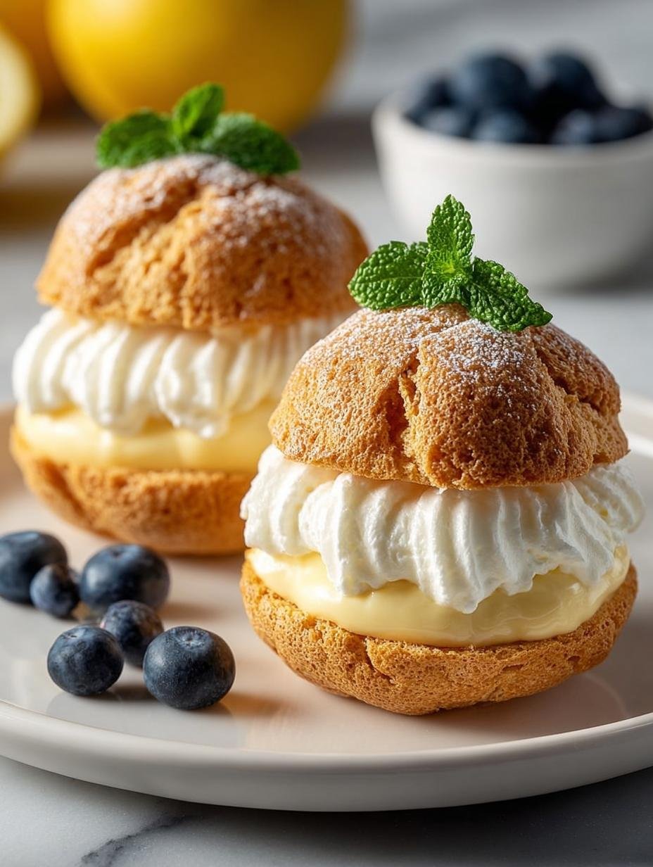 Mini Lemon Cream Puffs