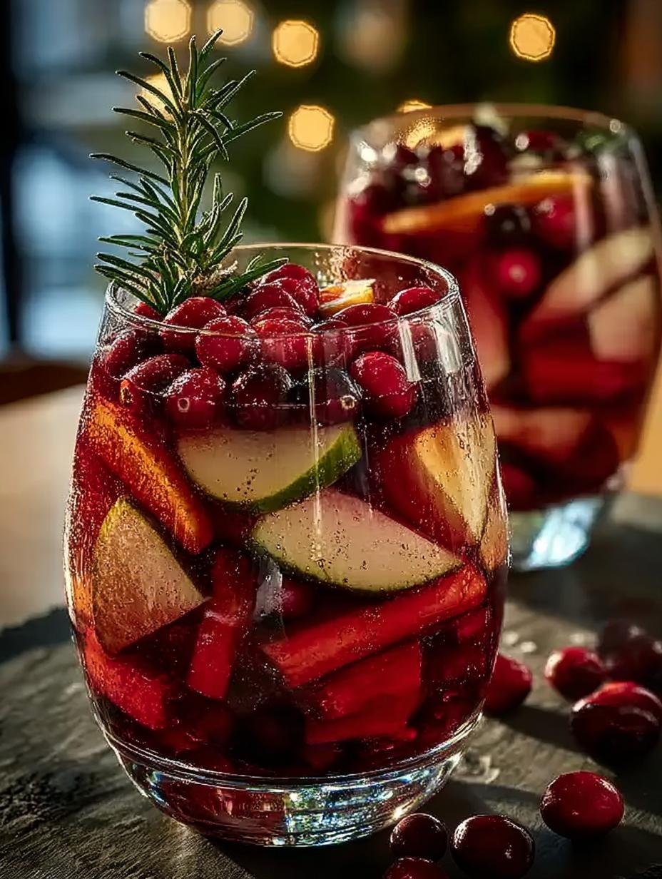 Delicious Non Alcoholic Christmas Sangria for Gatherings - Non Alcoholic Christmas Sangria - additional detail