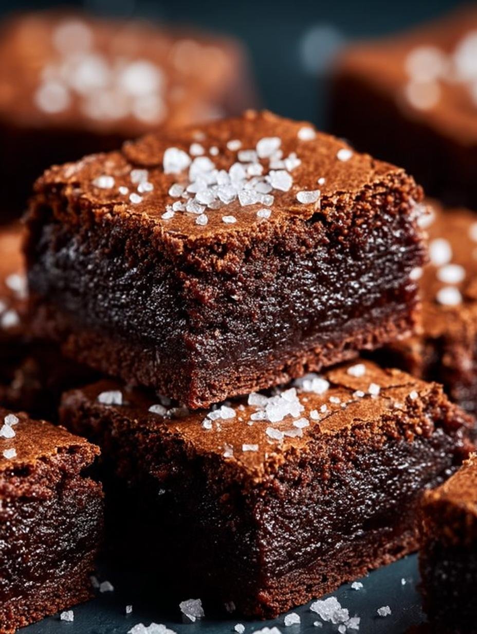 Olive Oil Brownies with Sea Salt: Rich and Fudgy Delight