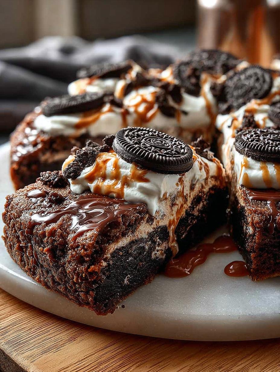 Oreo Fudge Brownie Pizza