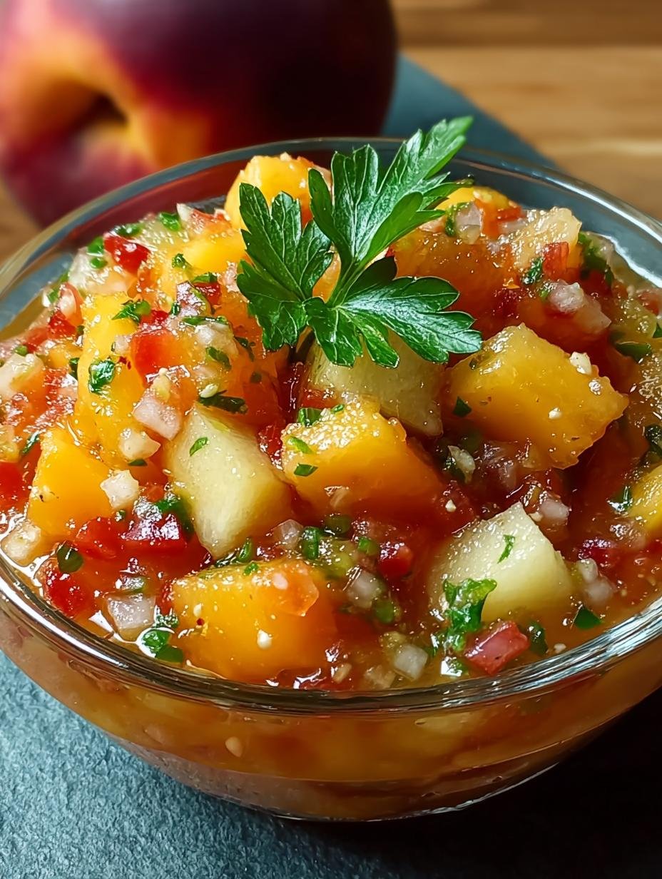 Peach Pear Salsa