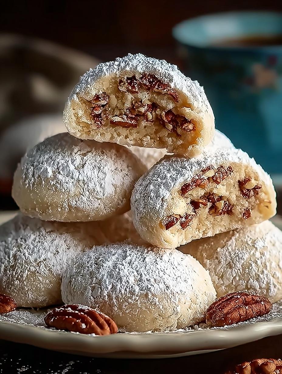 Delicious Pecan Snowball Cookies for Cozy Comfort - Pecan Snowball Cookies - main visual representation