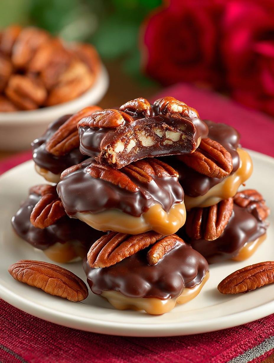 Delicious Pecan Turtles Candy in 30 Minutes - Pecan Turtles Candy - main visual representation