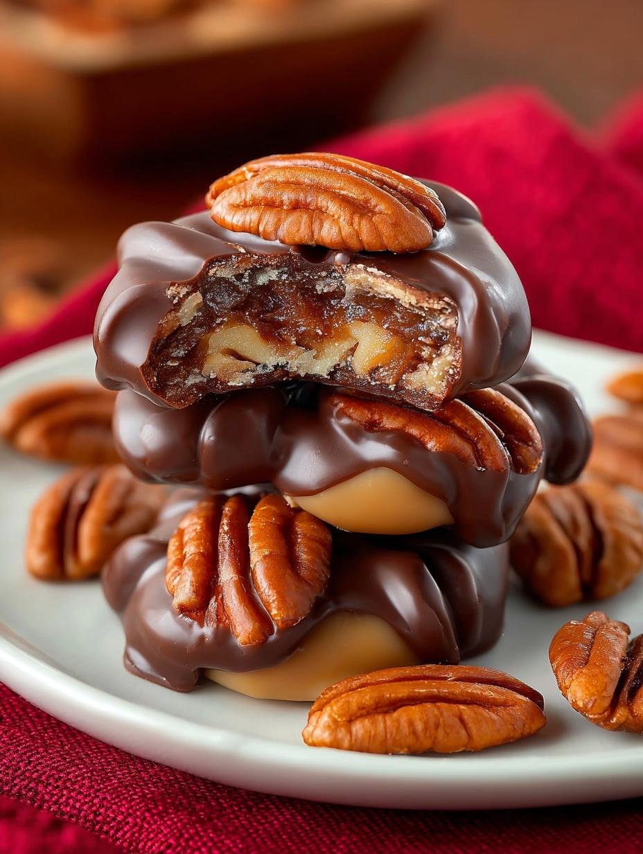 Delicious Pecan Turtles Candy in 30 Minutes - Pecan Turtles Candy - additional detail