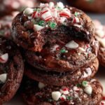 Peppermint Brownie Cookies Festive