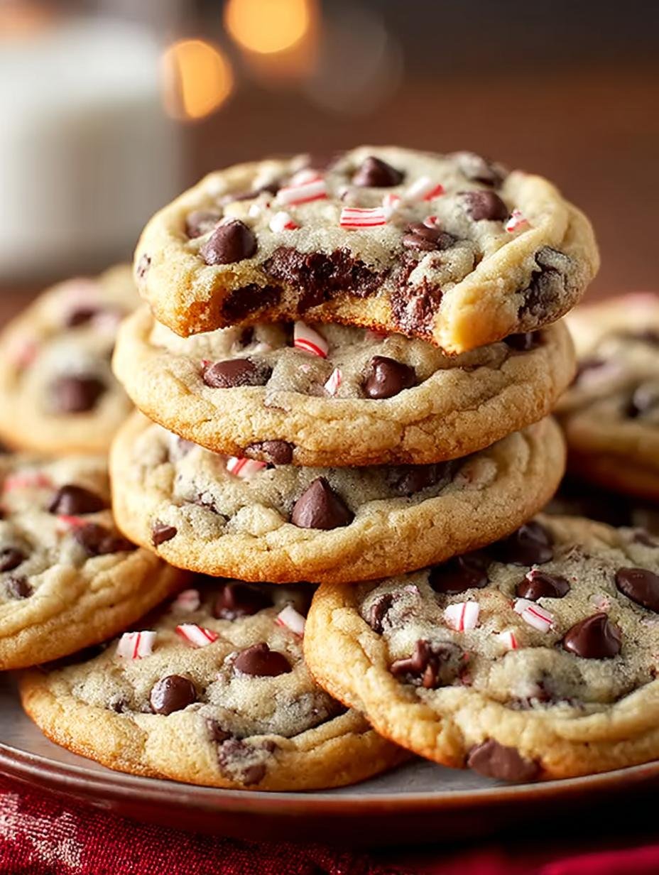 Peppermint Chocolate Chip Cookies