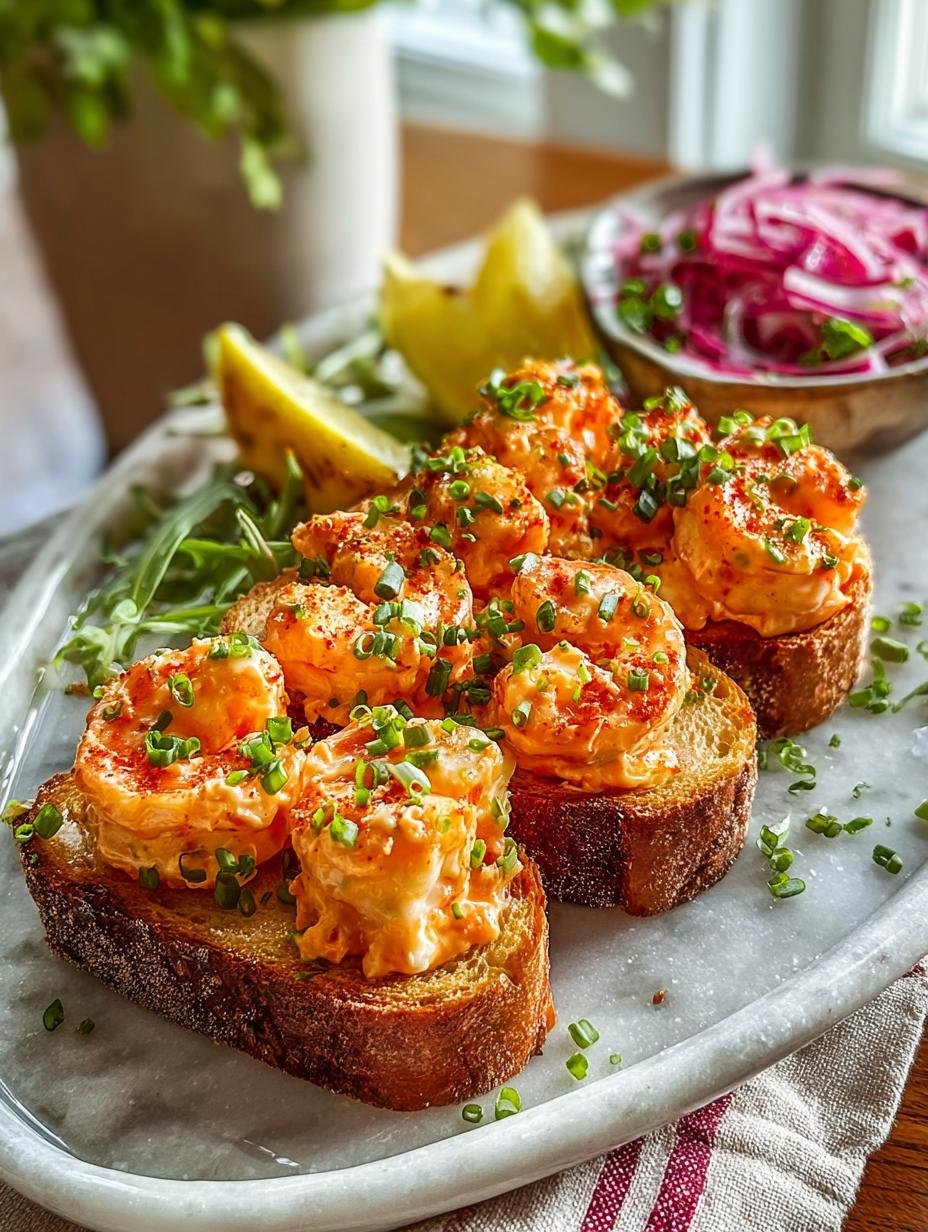 5 Irresistible Pimento Cheese Shrimp Toast Recipes - Pimento Cheese Shrimp Toast - additional detail