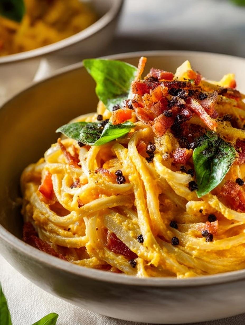 Pumpkin Pasta with Crispy