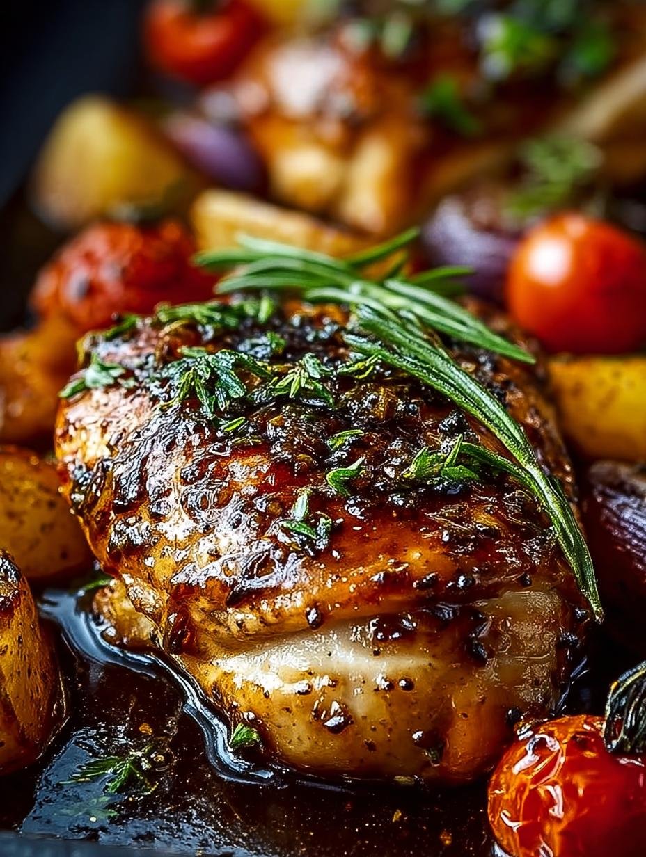 Delicious Sheet Pan Balsamic Chicken with Veggies - Sheet Pan Balsamic Chicken - main visual representation