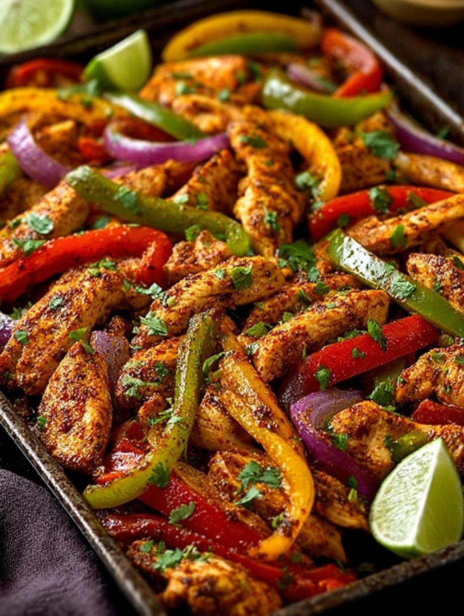 30-Minute Sheet Pan Chicken Fajitas for a Flavorful Dinner - Sheet Pan Chicken Fajitas - additional detail