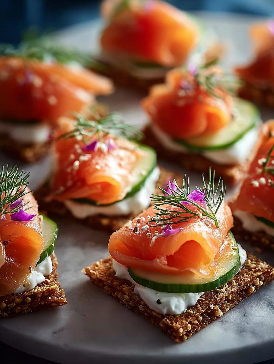 Smoked Salmon Canapes For Elegant Entertaining - Smoked Salmon Canapes For - main visual representation