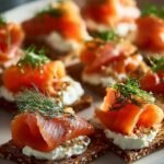 Smoked Salmon Canapes For