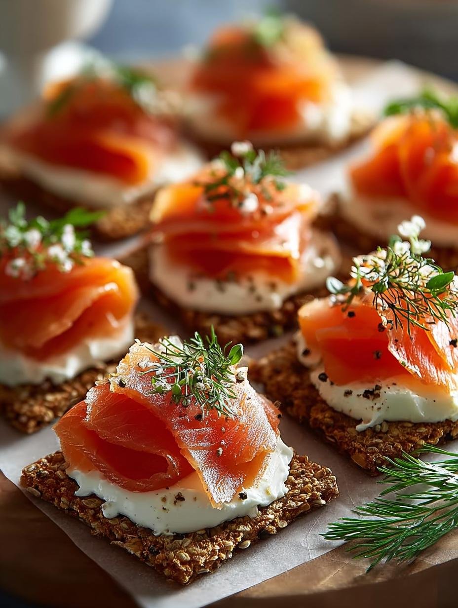 Smoked Salmon Canapes For Elegant Entertaining - Smoked Salmon Canapes For - additional detail