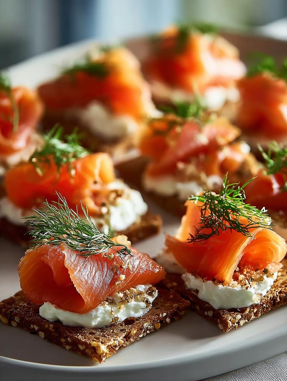 Smoked Salmon Canapes For